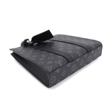Louis Vuitton Monogram Eclipse Sac Plat Cross 2Way Tote Shoulder Bag Black