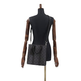 Louis Vuitton Monogram Eclipse Sac Plat Cross 2Way Tote Shoulder Bag Black