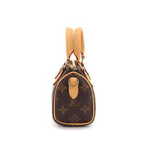 Louis Vuitton Monogram Nano Speedy 2Way Hand Shoulder Bag