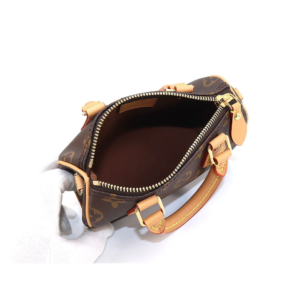 Louis Vuitton Monogram Nano Speedy 2Way Hand Shoulder Bag