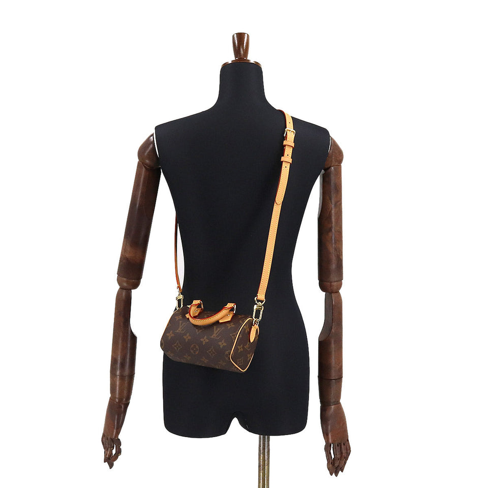 Louis Vuitton Monogram Nano Speedy 2Way Hand Shoulder Bag