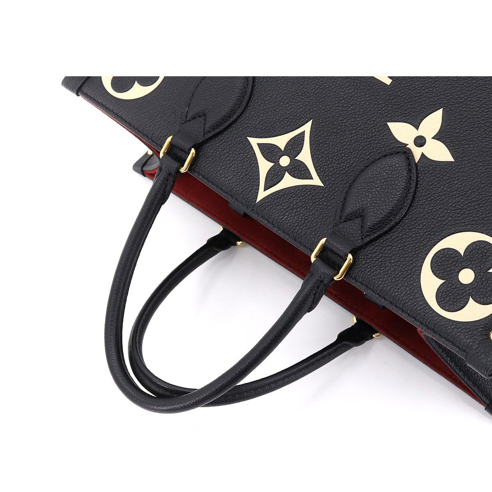 Louis Vuitton Monogram Implant On The Go MM 2Way Tote Shoulder Bag