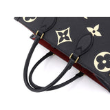 Louis Vuitton Monogram Implant On The Go MM 2Way Tote Shoulder Bag