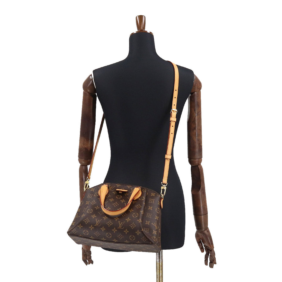 Louis Vuitton Monogram Rivoli PM 2Way Hand Shoulder Bag Brown