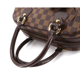 Louis Vuitton Damier Duomo Handbag Ebene Gold Metal Fittings