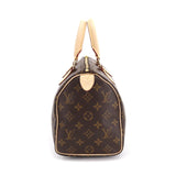 Louis Vuitton Monogram Speedy 25 Hand Bag Brown Gold Hardware