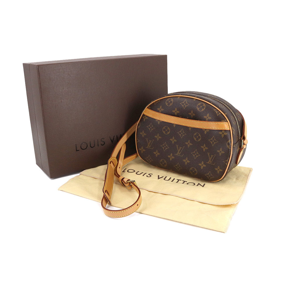 Louis Vuitton Monogram Blois Shoulder Bag Brown Crossbody