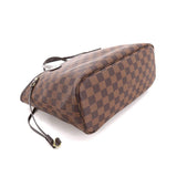 Louis Vuitton Damier Neverfull PM Tote Bag Brown Gold Hardware