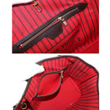 Louis Vuitton Damier Neverfull PM Tote Bag Brown Gold Hardware