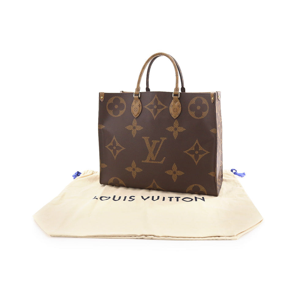 Louis Vuitton Giant Monogram Onthego GM 2Way Tote Shoulder Bag