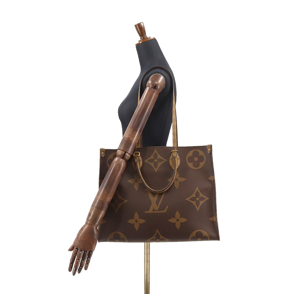 Louis Vuitton Giant Monogram Onthego GM 2Way Tote Shoulder Bag