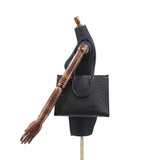 Louis Vuitton Monogram Implant OnTheGo MM Tote Shoulder Bag Noir Black