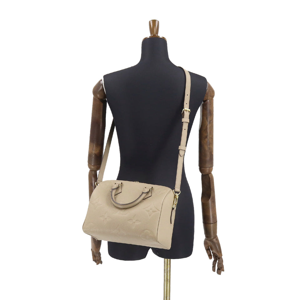 Louis Vuitton Monogram Implant Speedy Bandouliere 25 2Way Shoulder Bag