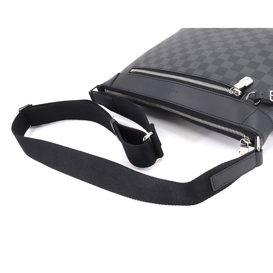 Louis Vuitton Damier Graphite Mick PM NM Shoulder Bag Black Gray