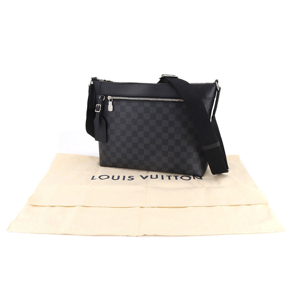 Louis Vuitton Damier Graphite Mick PM NM Shoulder Bag Black Gray