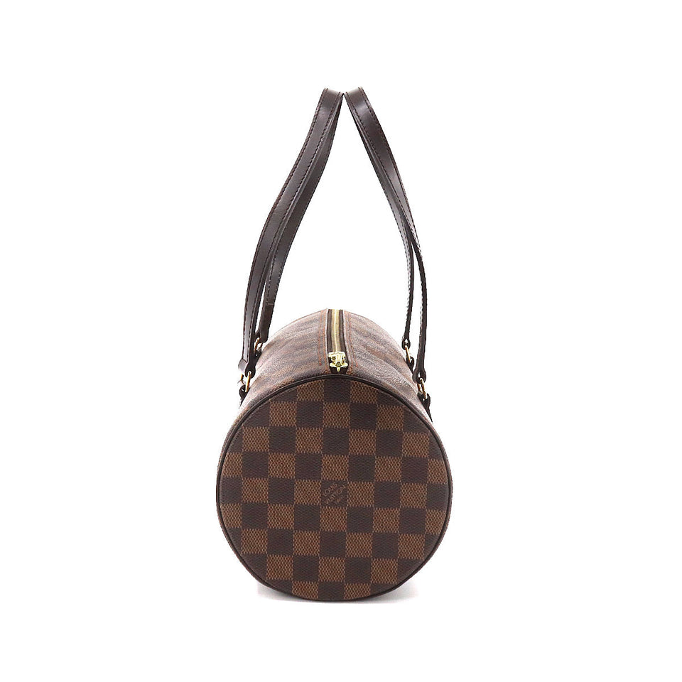 Louis Vuitton Damier Papillon 30 Handbag Ebene Brown Gold Metal Fittings