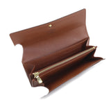 Louis Vuitton Monogram Portefeuille Sarah Folio Long Wallet Brown