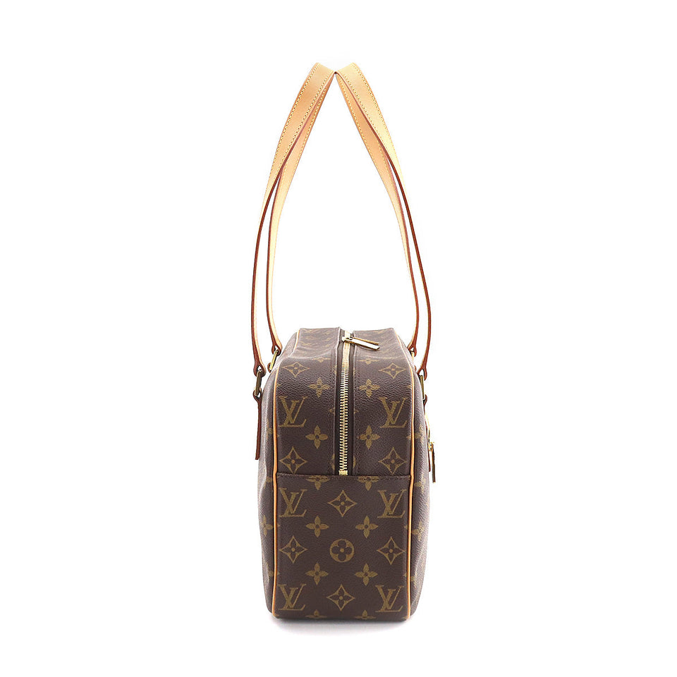 Louis Vuitton Monogram Cite GM Shoulder Bag Brown