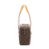 Louis Vuitton Monogram Cite GM Shoulder Bag Brown