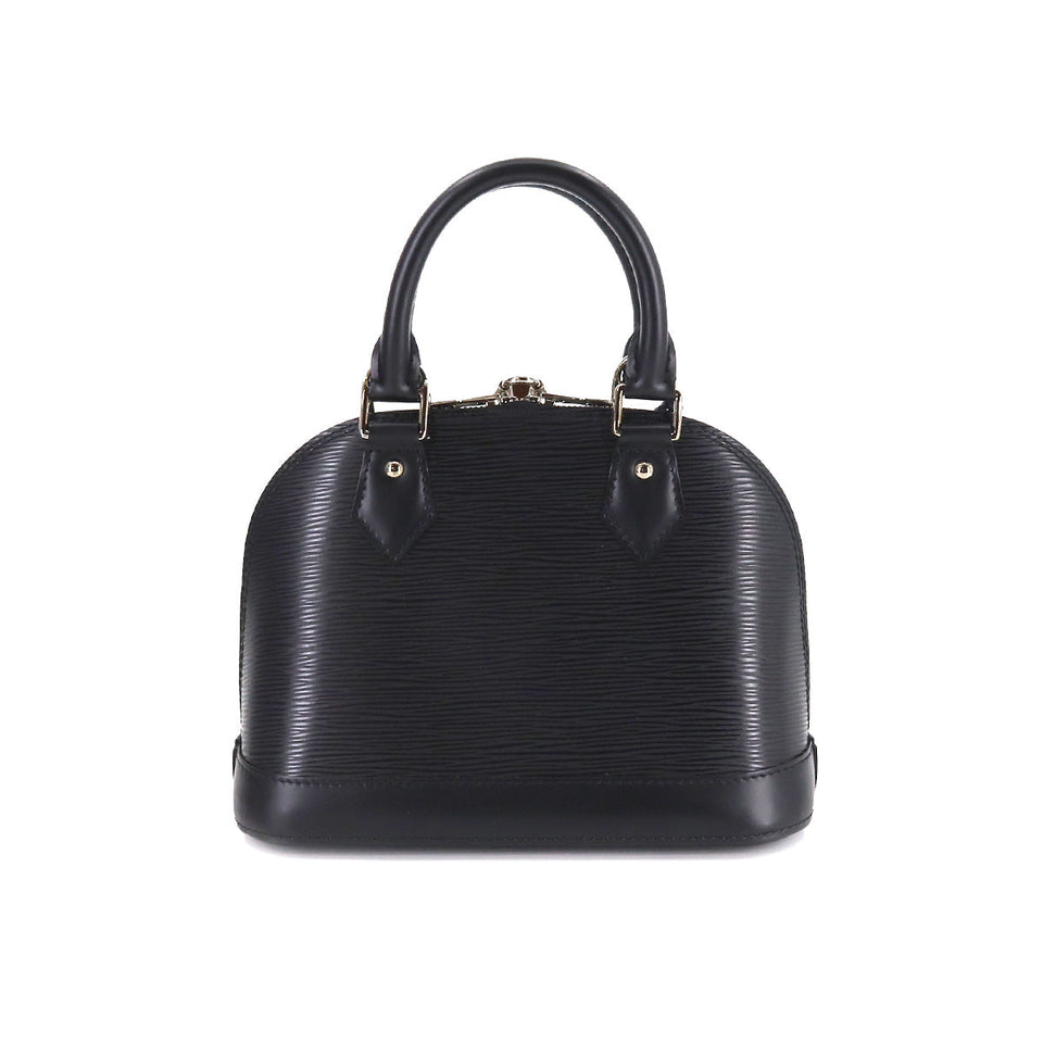 Louis Vuitton Epi Alma BB 2Way Shoulder Bag Leather Noir Black