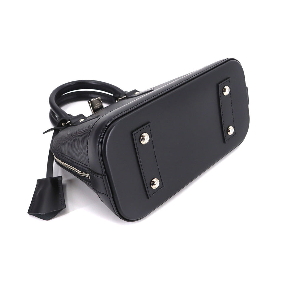 Louis Vuitton Epi Alma BB 2Way Shoulder Bag Leather Noir Black