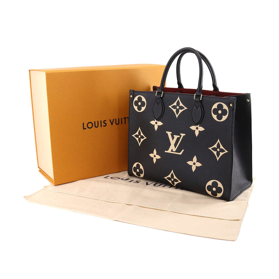 Louis Vuitton Monogram Implant On The Go MM 2Way Tote Bag