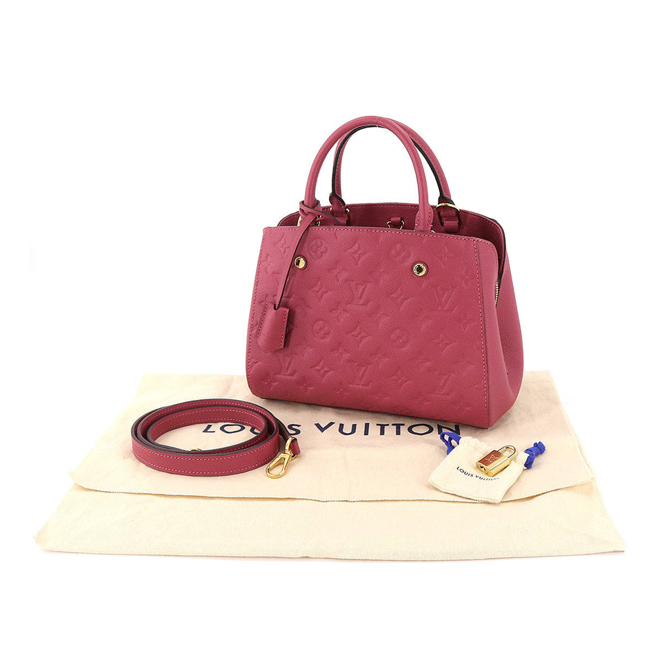 Louis Vuitton Monogram Emplant Montaigne BB 2way Shoulder Bag