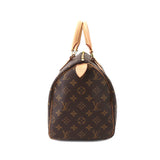 Louis Vuitton Monogram Speedy 30 Hand Bag Brown Gold Hardware