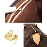 Louis Vuitton Monogram Speedy 30 Hand Bag Brown Gold Hardware