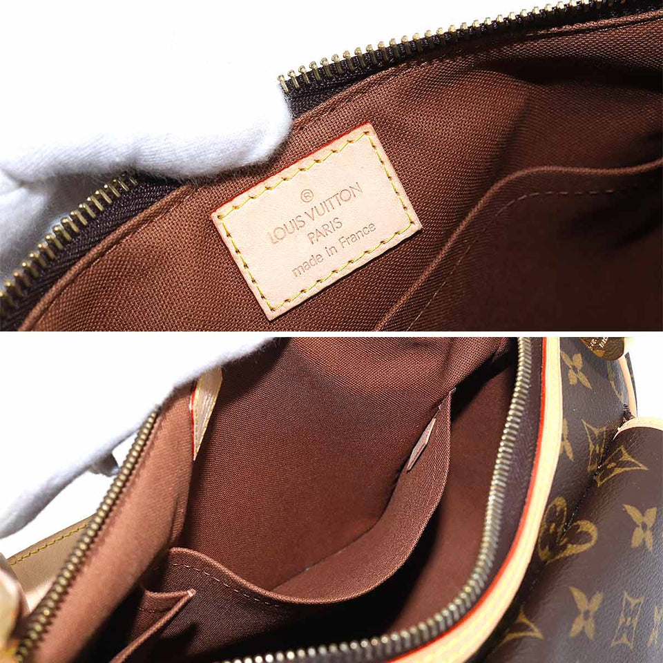 Louis Vuitton Monogram Tikal GM Shoulder Bag Brown Gold Hardware