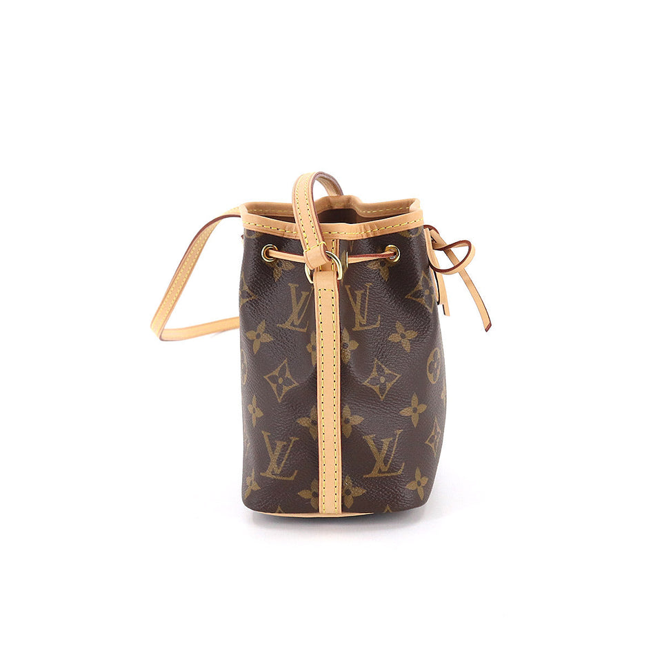Louis Vuitton Monogram Nano Noe Shoulder Bag Brown