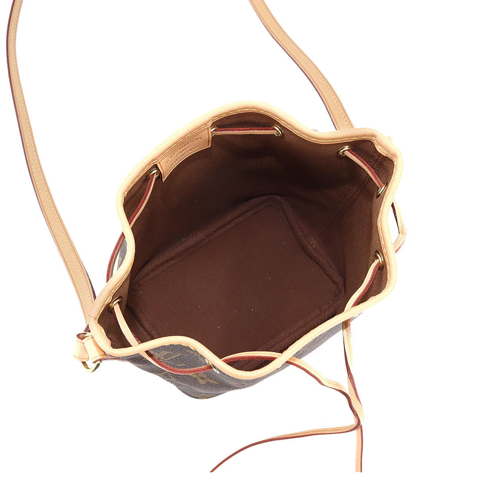 Louis Vuitton Monogram Nano Noe Shoulder Bag Brown