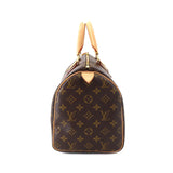 Louis Vuitton Monogram Speedy 30 Hand Bag Brown Gold Hardware