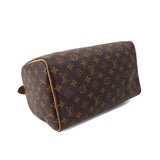 Louis Vuitton Monogram Speedy 30 Hand Bag Brown Gold Hardware