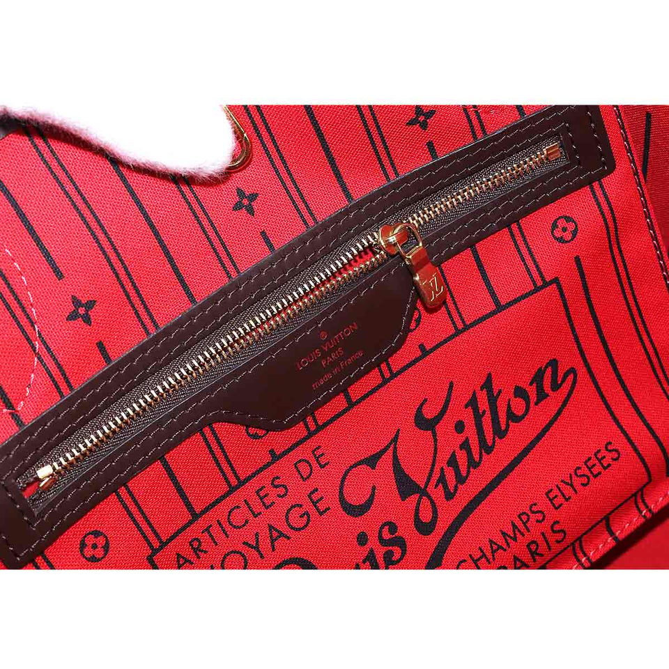 Louis Vuitton Damier Neverfull PM Tote Bag Ebene