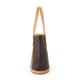 Louis Vuitton Monogram Bucket GM Tote Bag Brown