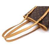 Louis Vuitton Monogram Bucket GM Tote Bag Brown