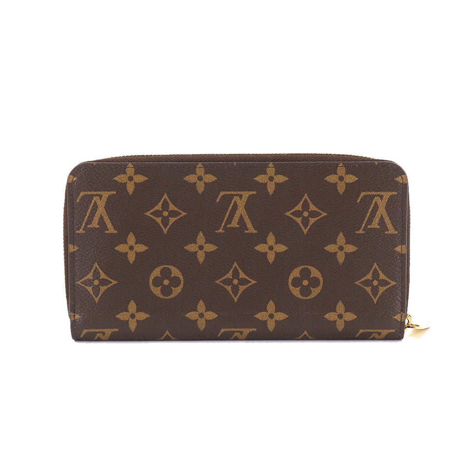 Louis Vuitton Monogram Zippy Round Zipper Long Wallet Brown
