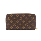 Louis Vuitton Monogram Zippy Round Zipper Long Wallet Brown