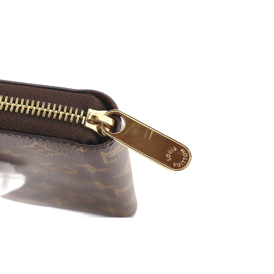Louis Vuitton Monogram Zippy Round Zipper Long Wallet Brown