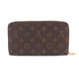 Louis Vuitton Monogram Zippy Organizer Round Zipper Long Wallet Brown