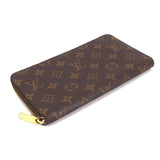 Louis Vuitton Monogram Zippy Organizer Round Zipper Long Wallet Brown
