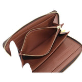 Louis Vuitton Monogram Zippy Organizer Round Zipper Long Wallet Brown