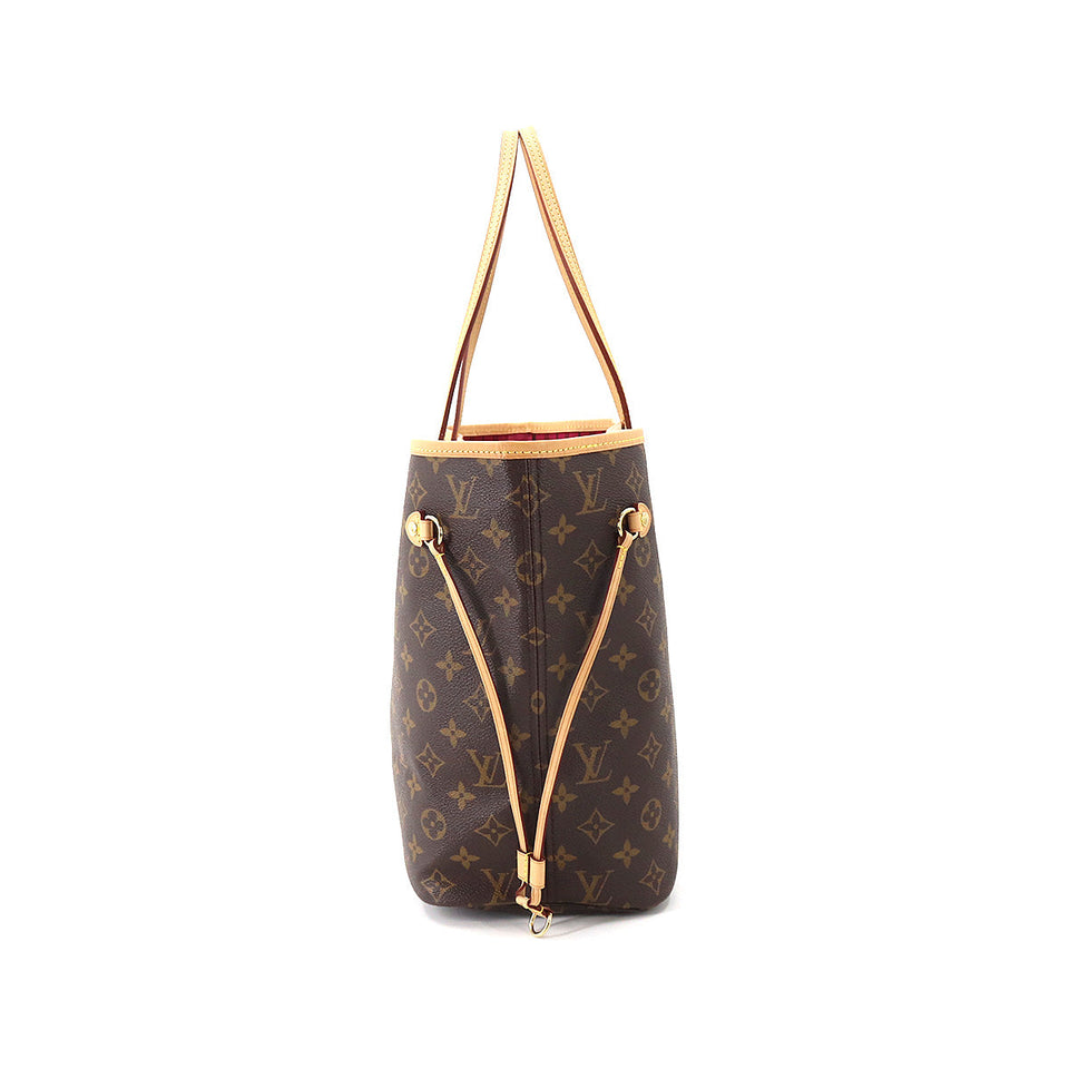 Louis Vuitton Monogram Neverfull MM Tote Bag Brown