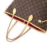 Louis Vuitton Monogram Neverfull MM Tote Bag Brown
