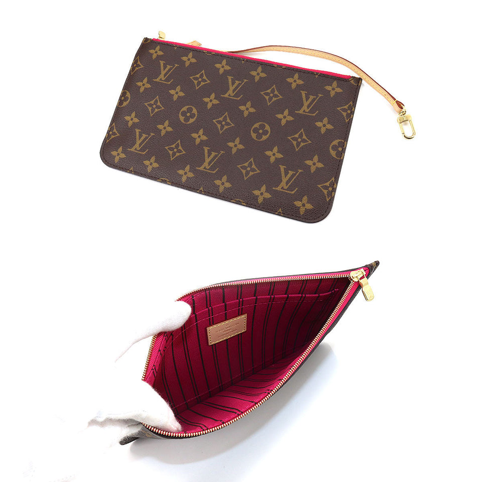 Louis Vuitton Monogram Neverfull MM Tote Bag Brown