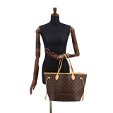 Louis Vuitton Monogram Neverfull MM Tote Bag Brown
