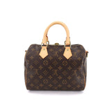 Louis Vuitton Monogram Speedy Bandouliere 25 2Way Shoulder Bag Brown