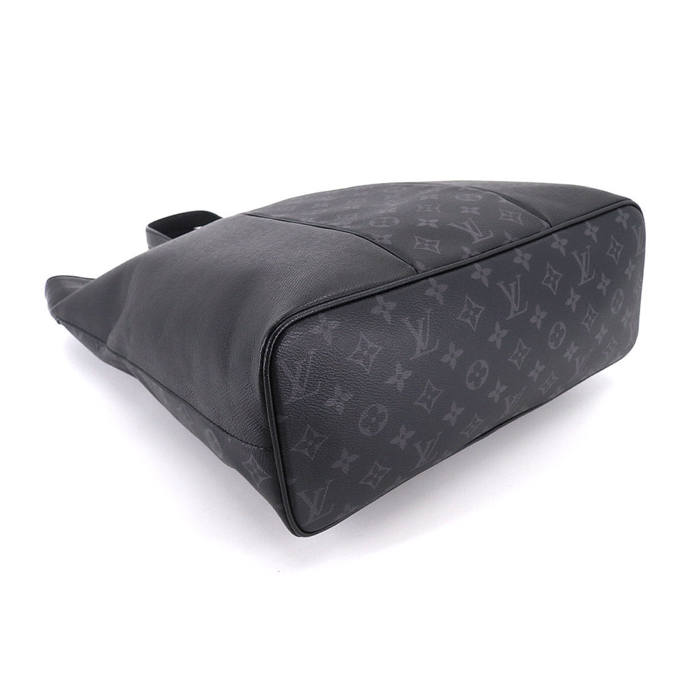Louis Vuitton Taigarama City Tote 2Way Shoulder Bag Leather Noir