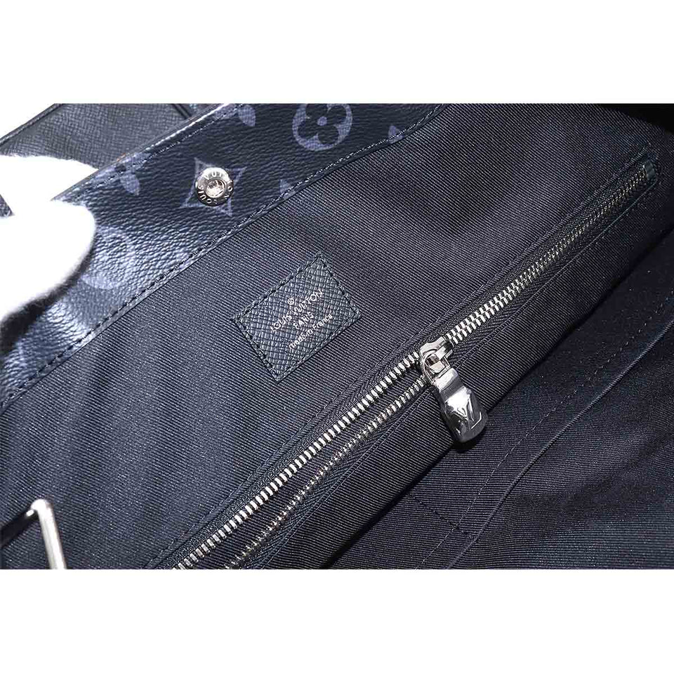 Louis Vuitton Taigarama City Tote 2Way Shoulder Bag Leather Noir